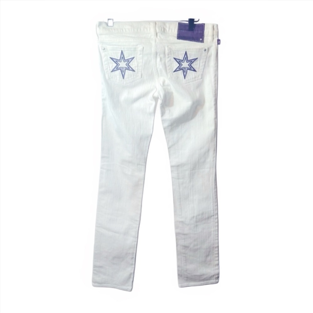 Victoria Beckham White Boot Cut Jeans